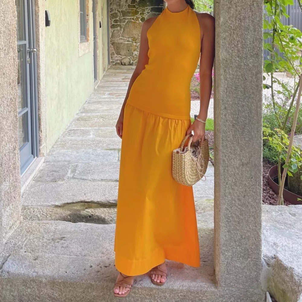 Simon Miller Orange Maxi Dress